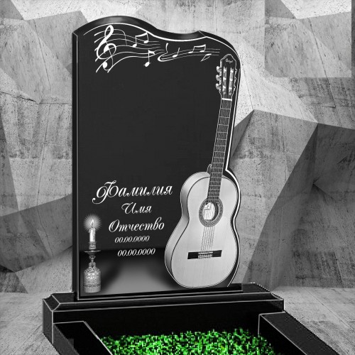 Памятник из гранита - гитара-2