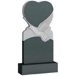 Памятник из гранита - птица и сердце мемориал A338